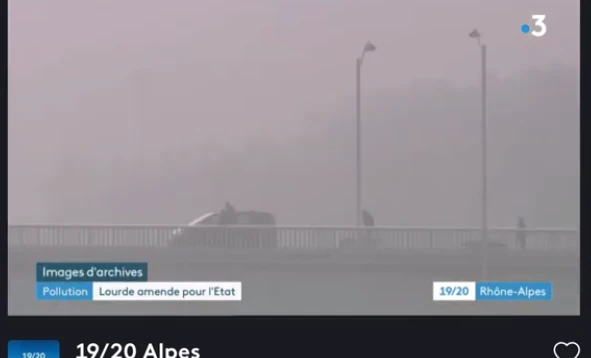 Capture d'écran vers un reportage télévisé