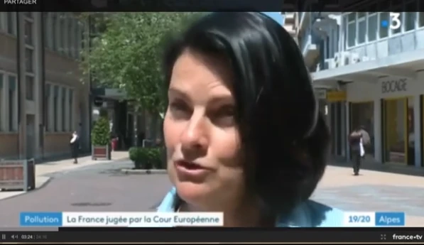Capture d'écran vers un reportage télévisé