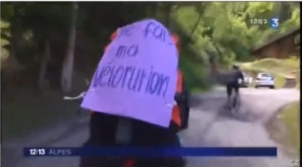 Capture d'écran vers un reportage télévisé