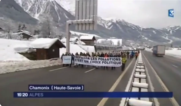 Capture d'écran vers un reportage télévisé